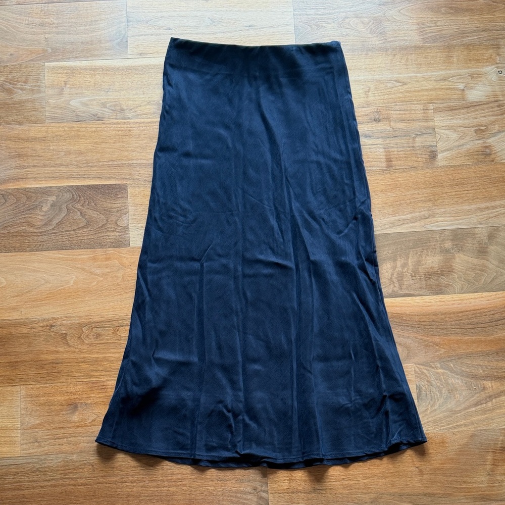 Fifteen Twenty Navy Maxi Slip Skirt
